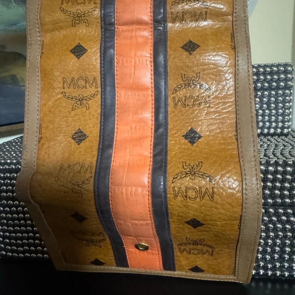Authentic Vintage MCM Visetos Medium Trifold Wallet